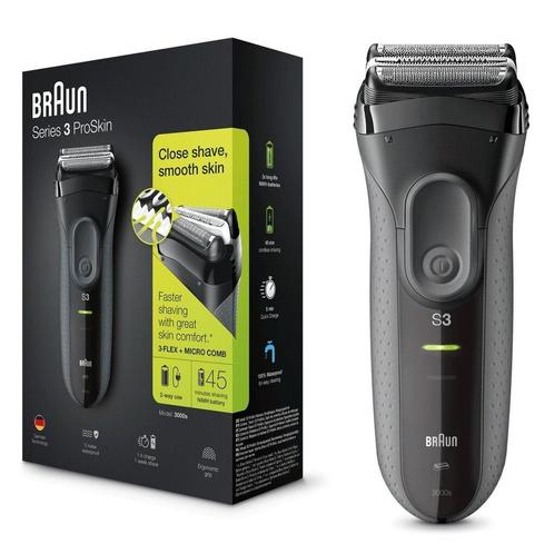 Braun Series 3 ProSkin 3000s Scheerapparaat, Witgoed en Apparatuur, Persoonlijke-verzorgingsapparatuur, Nieuw, Verzenden