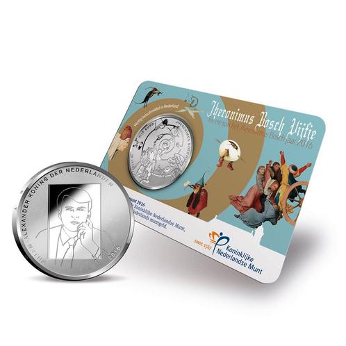 5 Euro 2016 Jeroen Bosch UNC Coincard, Postzegels en Munten, Munten | Nederland, Verzenden