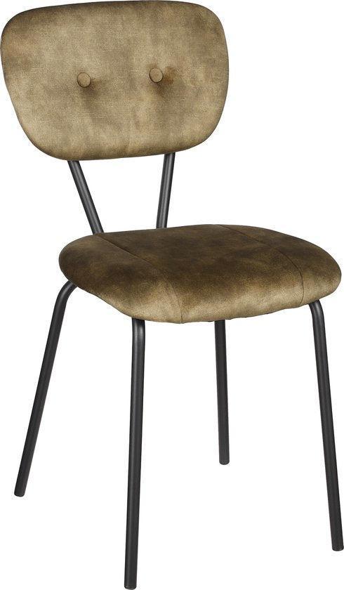 2dekans | Mica Decorations Monroe Eetkamerstoel - Stof Adore, Huis en Inrichting, Stoelen, Zo goed als nieuw, Ophalen of Verzenden