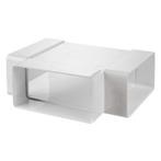 Kunststof horizontaal T-stuk 90° voor kanaal 220 x 90mm, Verzenden, Nieuw