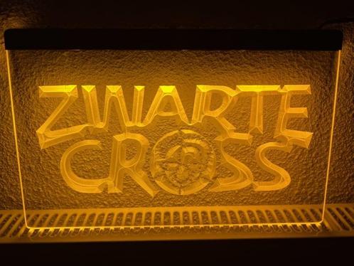Zwarte cross neon bord lamp LED  verlichting reclame lichtba, Verzamelen, Merken en Reclamevoorwerpen, Nieuw, Verzenden