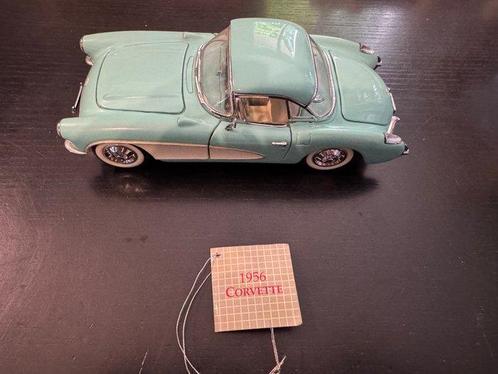 Franklin Mint 1:24 - Modelauto - Corvette 1956 Cabriolet, Hobby en Vrije tijd, Modelauto's | 1:5 tot 1:12
