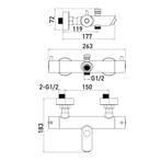 Badkraan Go by van Marcke Cocoon Black Opbouw Thermostatisch, Ophalen of Verzenden, Nieuw