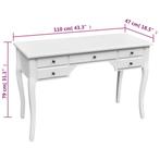 Bureau met gebogen poten en 5 lades Franse stijl, Ophalen, Nieuw, Bureau