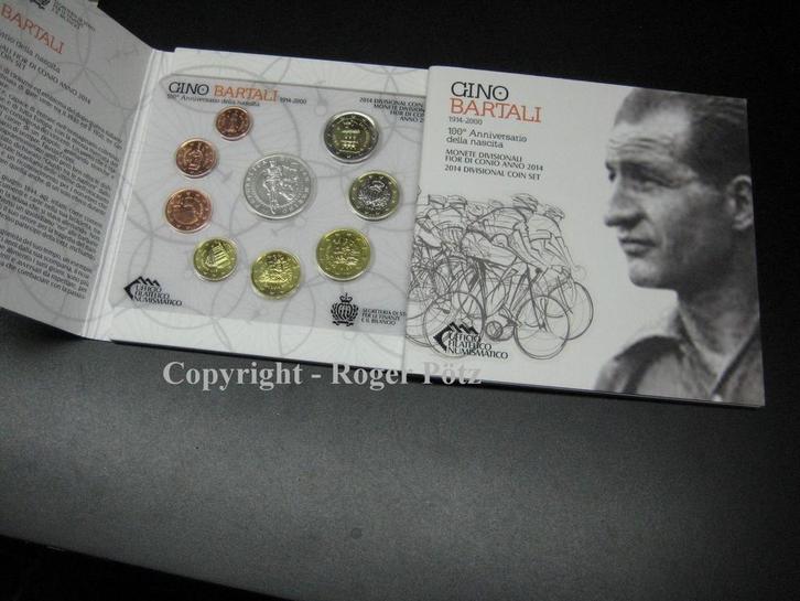 San Marino 8,88 Euro munten set 2014 im Originalfolder wi..., Postzegels en Munten, Munten | Europa | Euromunten, Verzenden