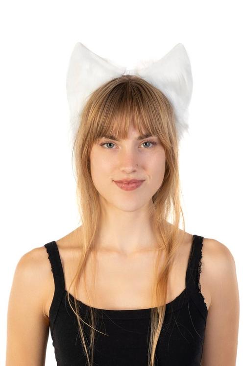 Haarband Furry Oortjes Wit Kat Poes Vos Diadeem Dons Dieren, Kleding | Dames, Carnavalskleding en Feestkleding, Accessoires, Nieuw