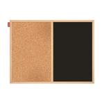 Kurk prikbord / krijtbord  - houten lijst - 60 x 90 cm, Nieuw, Ophalen of Verzenden