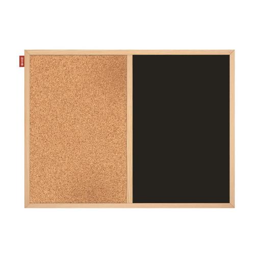 Kurk prikbord / krijtbord  - houten lijst - 60 x 90 cm, Huis en Inrichting, Woonaccessoires | Memoborden, Ophalen of Verzenden
