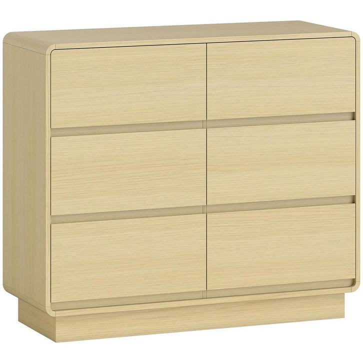 TRUUSK Dressoir 100 cm - Buffetkast met 6 lades - Voor keuke, Huis en Inrichting, Kasten | Dressoirs, Nieuw, Verzenden