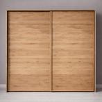 Forestales Oakside Massief Eikenhout Zweefdeur Kledingkast -, Huis en Inrichting, Kasten | Kledingkasten, Nieuw