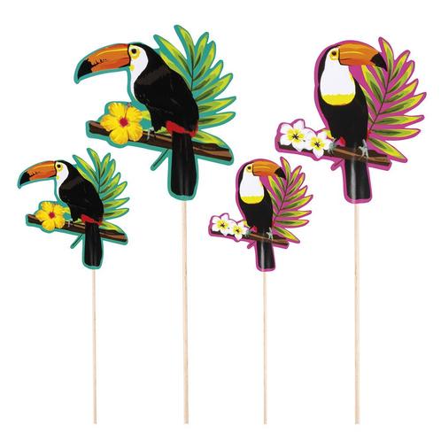 Toekan Cocktailprikkerset 4 delig, Hobby en Vrije tijd, Feestartikelen, Nieuw, Verzenden