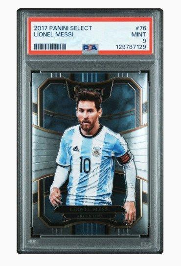 2017 Panini Select Lionel Messi #76 - PSA 9 - 1 Graded card, Verzamelen, Stickers