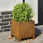 vidaXL Plantenbakken 2 st 30x30x30 cm weervast staal, Verzenden, Nieuw, Metaal