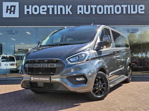 Ford Transit Custom 320 2.0 TDCI L2H1 DC Platinum Edition |, Auto's, Bestelauto's, Dealer onderhouden, Lease, Zwart, Automaat
