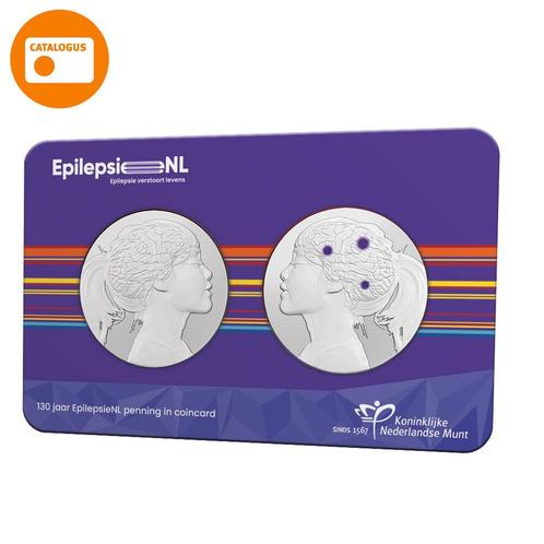 EpilepsieNL penning in coincard, Postzegels en Munten, Munten | Nederland, Verzenden
