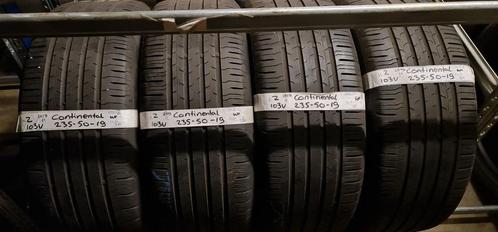 4x 235-50-19 Continental Zom 4.2+4.6mm €35+€40 PST 235 50 19, Auto-onderdelen, Banden en Velgen, 19 inch, Zomerbanden, 235 mm