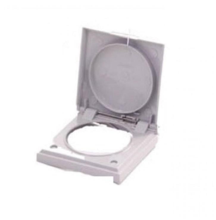 Berker Afdekraam Flow/Pure 1-Vaks met Klep Grijs Hoogglans, Caravans en Kamperen, Kampeeraccessoires, Ophalen of Verzenden