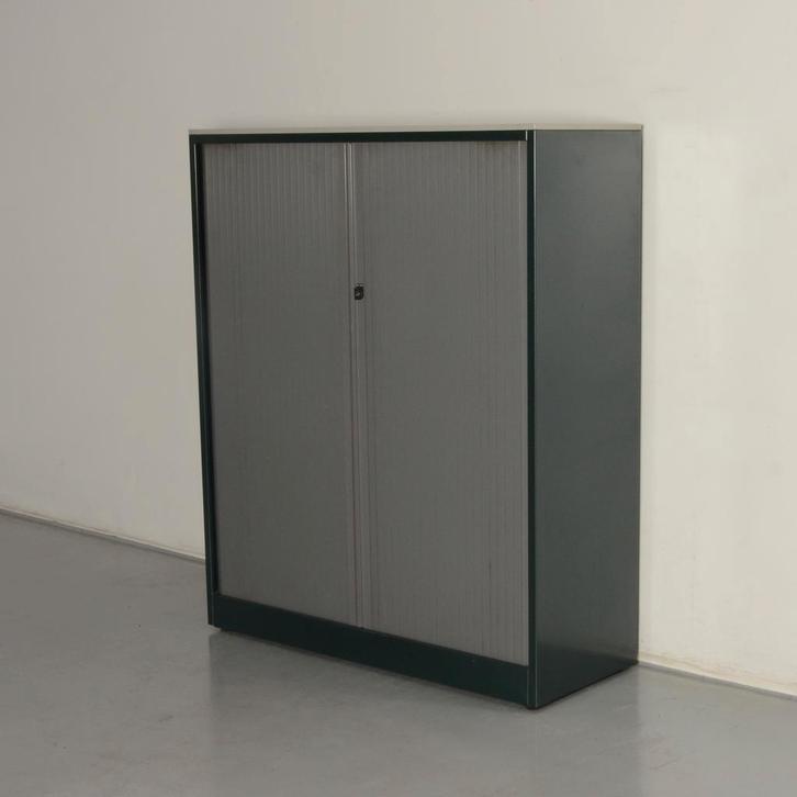Ahrend roldeurkast, donkergroen, 144 x 120 cm, incl. 3, Huis en Inrichting, Kasten | Roldeurkasten en Archiefkasten, Ophalen of Verzenden