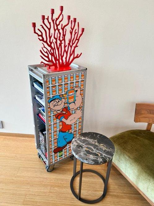 Noboringo Popeye Gulf Racing Art Half Size Vliegtuig, Antiek en Kunst, Antiek | Wandborden en Tegels