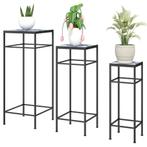 TRUUSK 3-delige Plantenstandaard - 71 cm hoog - Metaal - 3 v, Tuin en Terras, Bloembakken en Plantenbakken, Verzenden, Nieuw