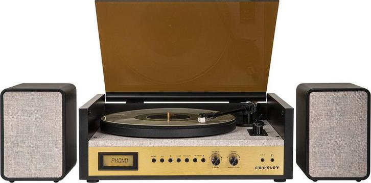 Crosley - Coda - Platenspeler - Zwart - Bluetooth, Audio, Tv en Foto, Mp3-spelers | Overige merken, Verzenden