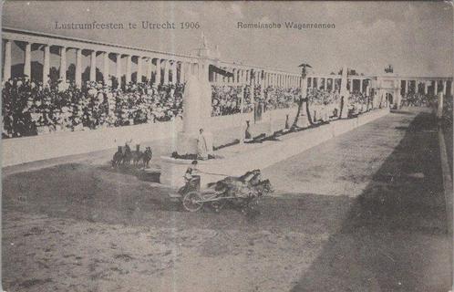 UTRECHT - Lustrumfeesten 1906 Romeinsche Wagenrennen, Verzamelen, Ansichtkaarten | Nederland, Verzenden