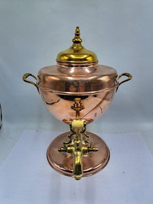 Samovar - Koper, Messing - Met inscriptie 1906, Antiek en Kunst, Antiek | Overige Antiek