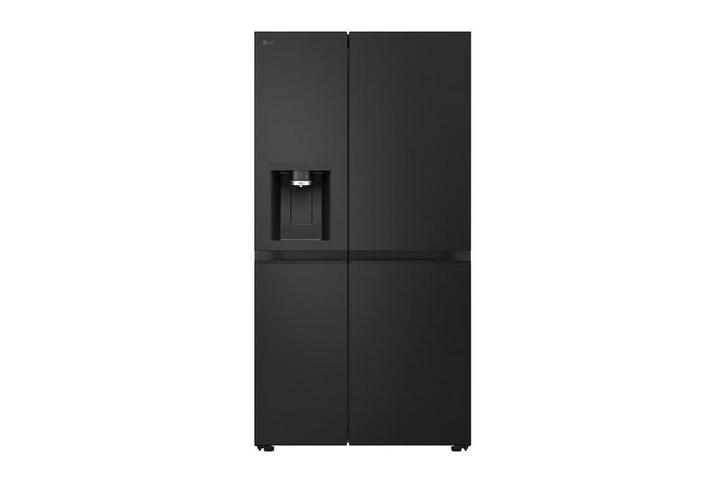 LG Koelkast GSLE81EPBC SidebySide ZwartRVS - Hoogte 179cm, Witgoed en Apparatuur, Koelkasten en IJskasten, 200 liter of meer, Nieuw