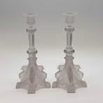 Val Saint Lambert - Kaarsenhouder Griffioenen (2) - Glas