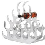 vidaXL Wijnrek voor 11 flessen aluminium zilverkleurig, Huis en Inrichting, Woonaccessoires | Wijnrekken, Verzenden, Nieuw