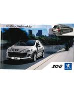2009 PEUGEOT 308 INSTRUCTIEBOEKJE NEDERLANDS, Auto diversen