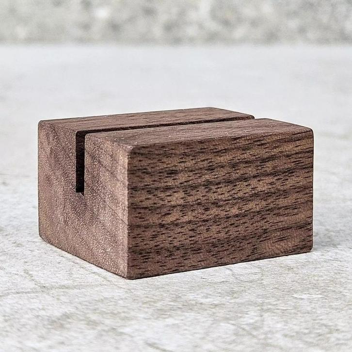 HOCHO Walnotenhouten Mini Kaartenhouder 34 mm – Luxe en F., Huis en Inrichting, Keuken | Keukenbenodigdheden, Nieuw, Ophalen of Verzenden
