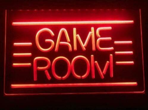 Game room neon bord lamp LED verlichting reclame lichtbak *r, Huis en Inrichting, Lampen | Overige, Nieuw, Verzenden