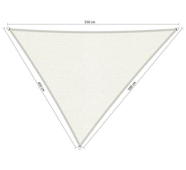 Premium schaduwdoek 4.5x5x5.5m driehoek waterdoorlatend...., Tuin en Terras, Schaduwdoeken