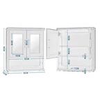 Hangende Badkamerkast met 2 Spiegels en Verstelbare Plank, Huis en Inrichting, Kasten | Overige, Verzenden, Nieuw