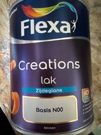 Flexa creations lak zijdeglans - zwart - 1 liter, Doe-het-zelf en Verbouw, Verf, Beits en Lak, Zwart, Nieuw, Ophalen of Verzenden