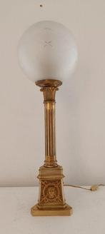 Globe tafellamp - Brons - Antieke bronzen lamp, Antiek en Kunst
