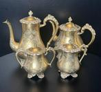 Koffie- en theeservies (4) - Verzilverd - Zeldzaam &, Antiek en Kunst