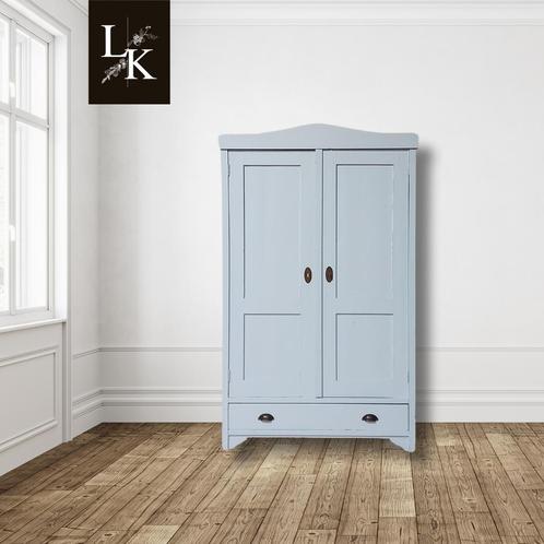 Landelijke klassieke kast, tweedeurs, legkast, linnenkast, Antiek en Kunst, Antiek | Meubels | Kasten