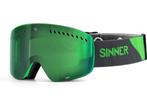 SINNER Pine Skibril - Groen frame + Groene spiegellens - One, Verzenden, Zo goed als nieuw