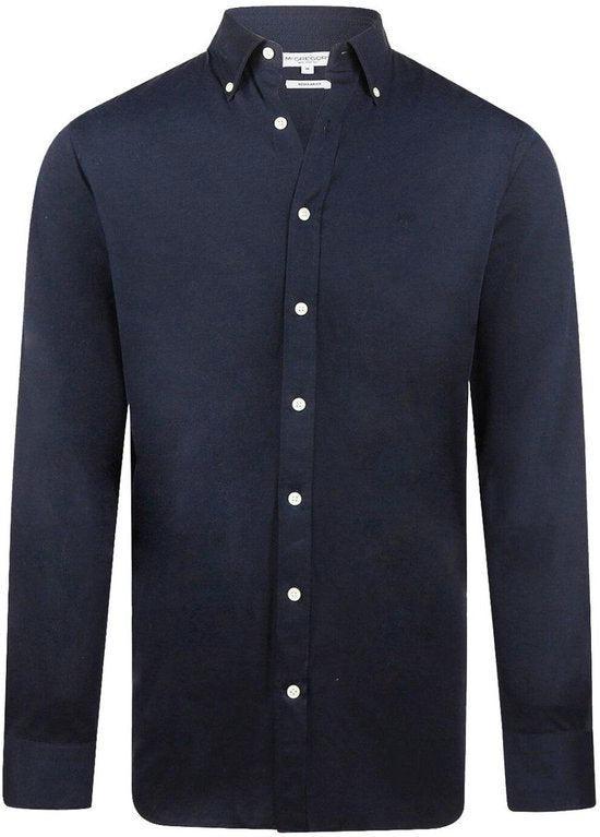 2dekans | McGregor Overhemd Stretch Pique Shirt Mm252 6001, Kleding | Heren, Overhemden, Blauw, Zo goed als nieuw, Ophalen of Verzenden