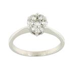 Zonder minimumprijs - Ring - 18 karaat Witgoud - 0.43ct. tw., Nieuw