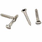 20 Houtschroeven Timeless 3,5x20 Messing Vernikkeld, Doe-het-zelf en Verbouw, IJzerwaren en Bevestigingsmiddelen, Ophalen of Verzenden