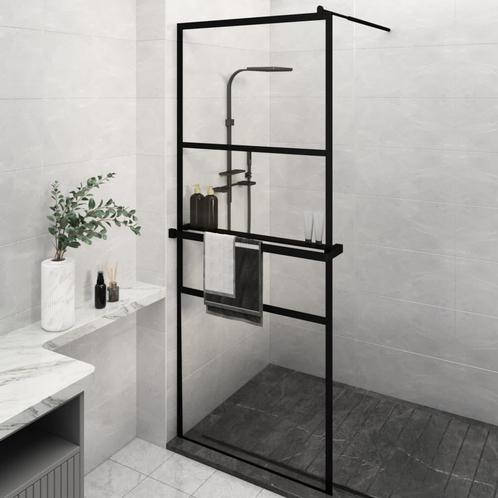 vidaXL Inloopdouchewand met schap 80x195 cm ESG-Glas, Doe-het-zelf en Verbouw, Sanitair, Nieuw, Verzenden