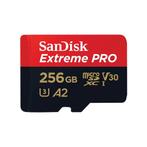 SanDisk Extreme Pro MicroSDXC 256GB 200MB/s A2 V30 + SD, Audio, Tv en Foto, Fotografie | Geheugenkaarten, Nieuw, Overige merken