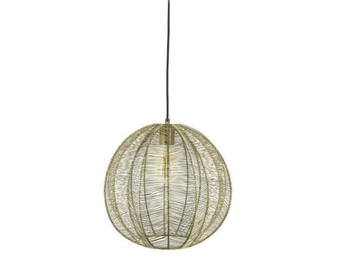 Hanglamp Floss Brons | BY-BOO 210072, Huis en Inrichting, Lampen | Hanglampen, Nieuw, Ophalen of Verzenden