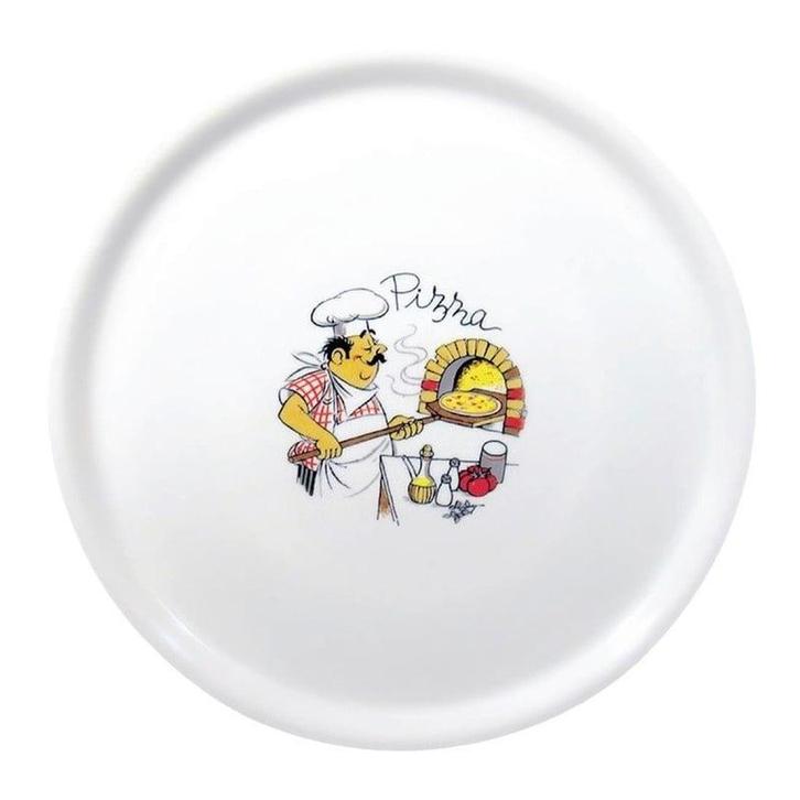 Pizzaborden | Porselein | Wit | 6 Stuks | Ø330mm Saturnia, Zakelijke goederen, Horeca | Keukenapparatuur, Nieuw in verpakking