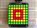 8x8 Bicolor LED Square Pixel Matrix with I2C Backpack  Ad..., Nieuw, Verzenden