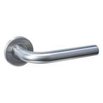 Deurbeslag | Deurklink | Intersteel | Q 02 (Rond rozet, RVS), Doe-het-zelf en Verbouw, Hang- en Sluitwerk, Verzenden, Nieuw