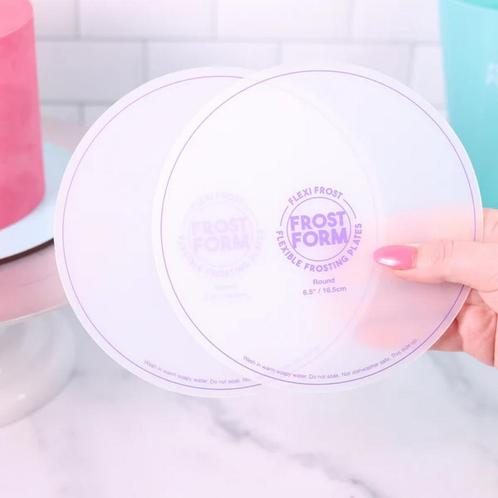 Frost Form Flexi Botercrème Plaat Rond 16,5cm Set/2, Hobby en Vrije tijd, Taarten en Cupcakes maken, Nieuw, Verzenden